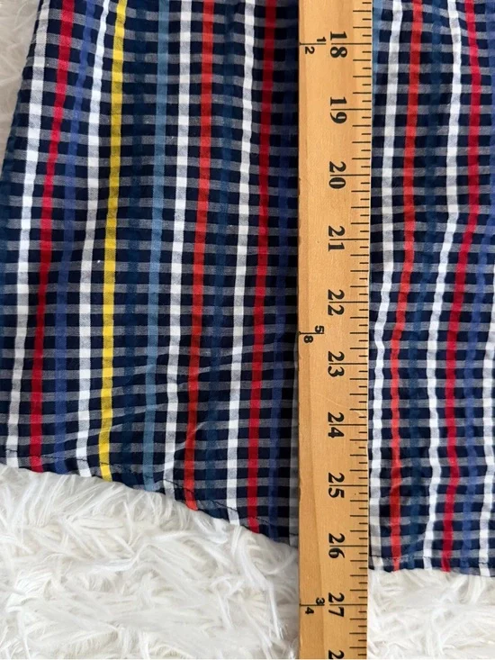 Anne Klein Womens Textured Multicolor Striped Button Up Top 3/4 Sleeve Size 1X - Picture 8 of 10